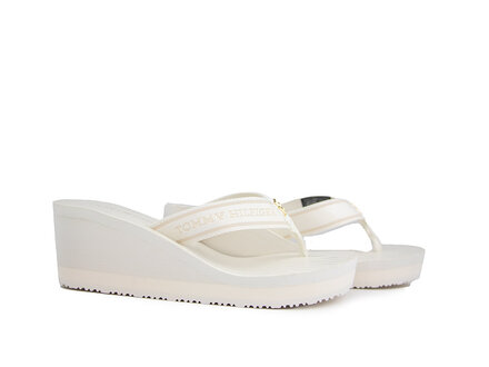 Tommy Hilfiger Tommy Hilfiger Stripes Wedge Beach Sandal Ivory