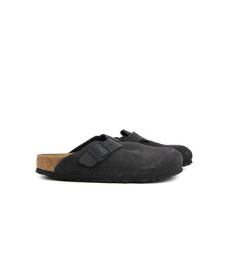 Birkenstock Birkenstock Boston Suede Velvet Grey Narrow