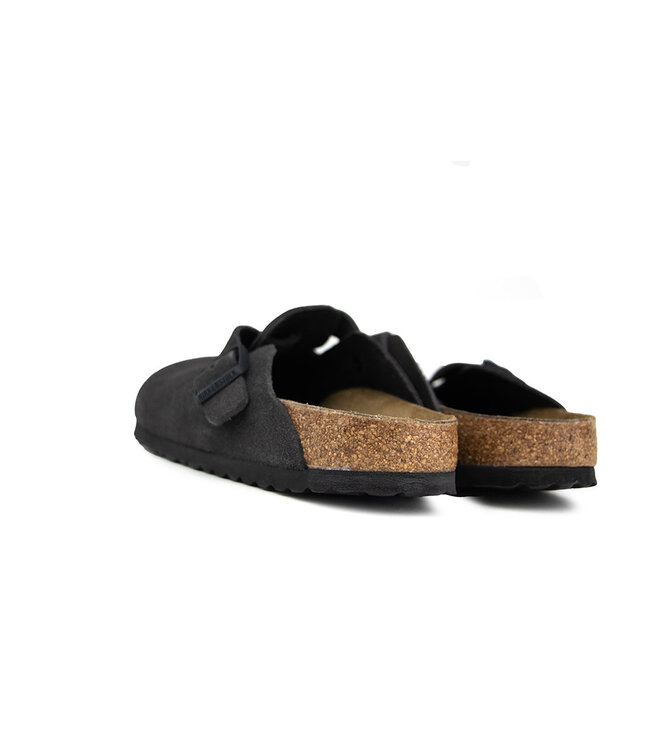 Birkenstock Boston Suede Velvet Grey Narrow