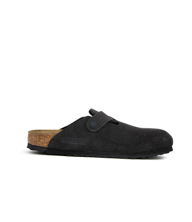 Birkenstock Boston Suede Velvet Grey Narrow