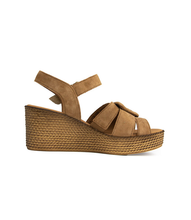 Gabor Sandaal Sleehak Walnut Suede