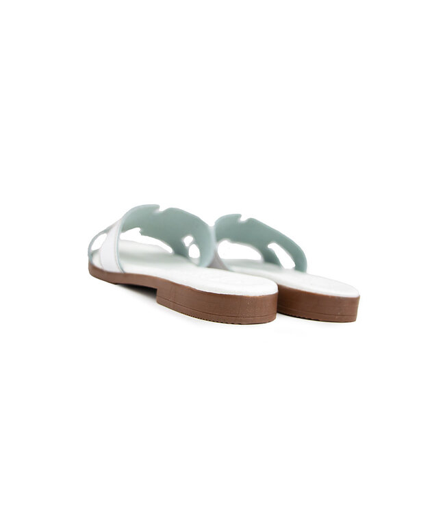O My Sandals Slipper Blanco White