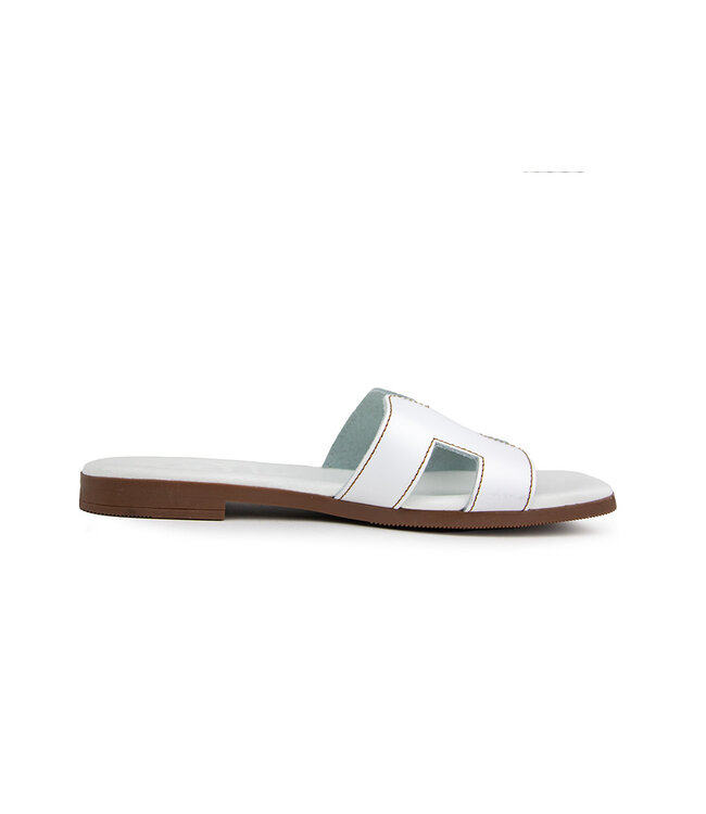 O My Sandals Slipper Blanco White