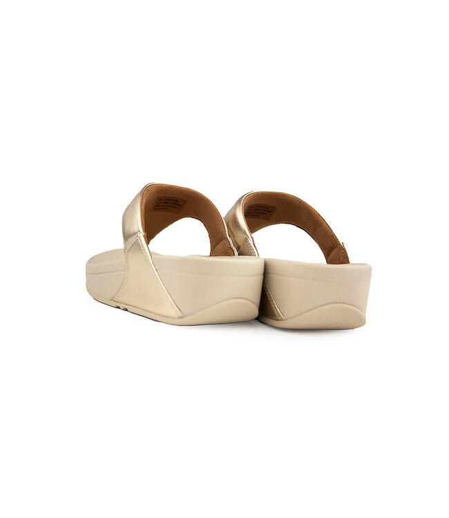 FitFlop Lulu Leather Toepost Platino