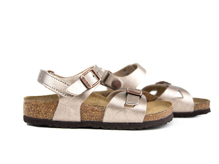Birkenstock Birkenstock Rio AS Kids Graceful Taupe Narrow Birkenstock Birkenstock Rio AS Kids Graceful Taupe Narrow