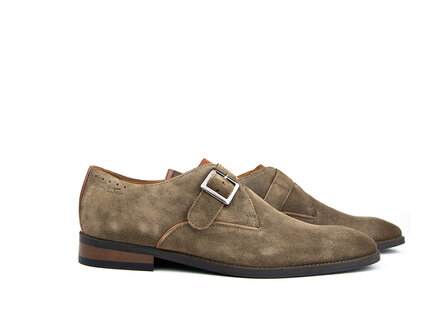Van Lier Van Lier Gesp Bregenz Taupe Suede Van Lier Van Lier Gesp Bregenz Taupe Suede