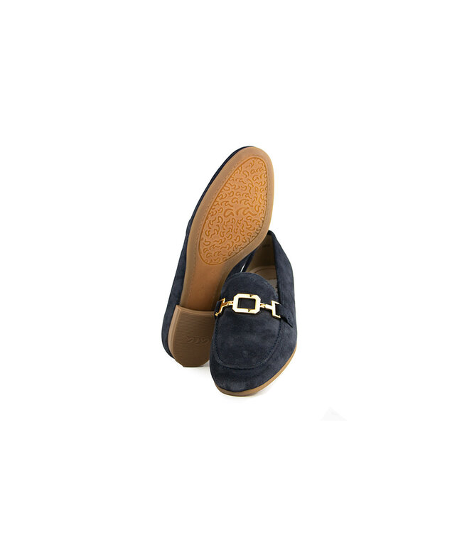 Ara Loafer Bit Blau Kalbvelour