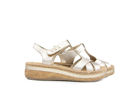 Rieker Rieker Sandaal Lenora  Palegold Rieker Rieker Sandaal Lenora  Palegold