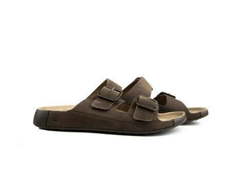 Ecco Ecco Slipper Cozmo M Casual Buckle Nutmeg Ecco Ecco Slipper Cozmo M Casual Buckle Nutmeg