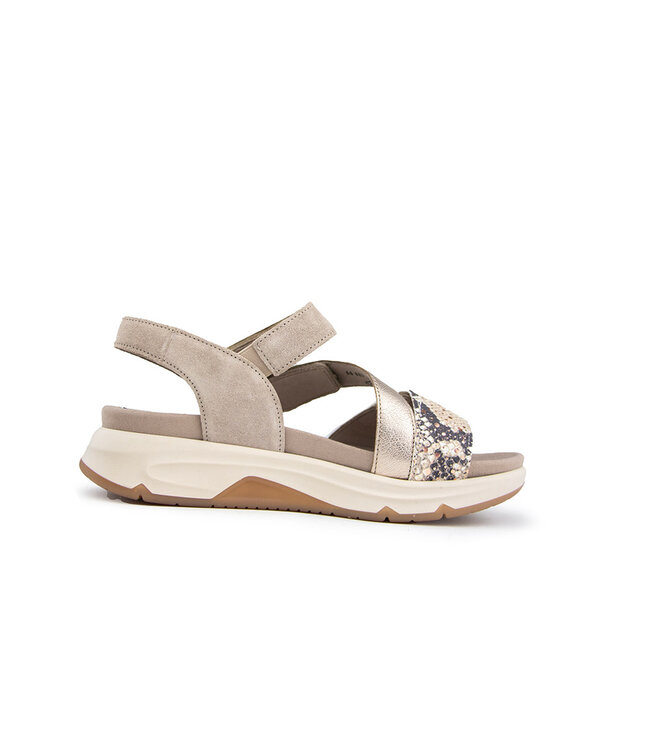 Gabor Rollingsoft Sandaal Snake Pesca Puder