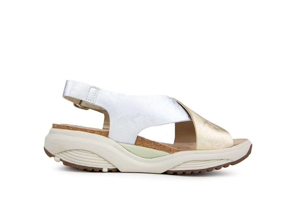 Xsensible Xsensible Sandaal Corfu Metallic Combi