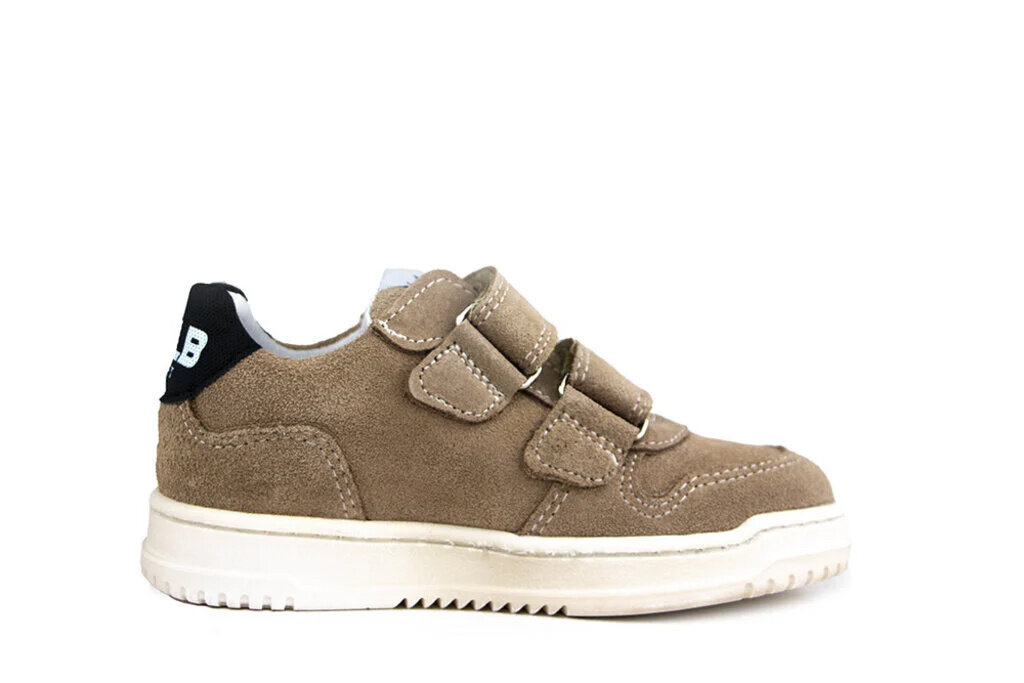 Develab Develab Klittenband Sneaker Taupe Suède