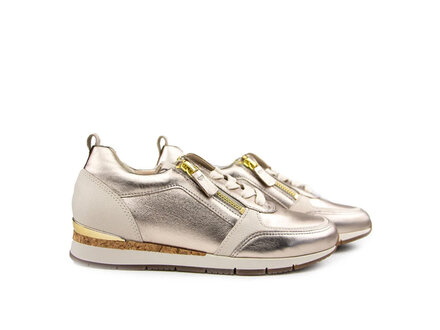 Gabor Gabor Sneaker Puder Creme Gold Satin