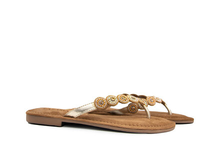 Lazamani Lazamani Slipper Beads Small Rounds Goud Lazamani Lazamani Slipper Beads Small Rounds Goud