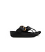 FitFlop Lulu Resin Buckle Toe Post All Black