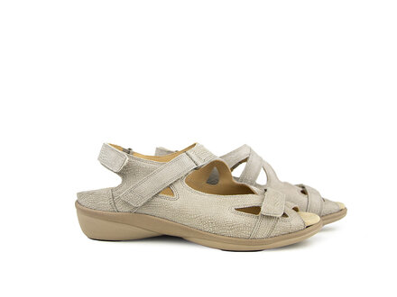 Durea Durea Sandaal Taupe Print H Durea Durea Sandaal Taupe Print H