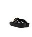 FitFlop Lulu Resin Buckle Toe Post All Black