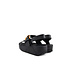 Fitflop Lulu Resin Buckle Back Strap Sandal Black