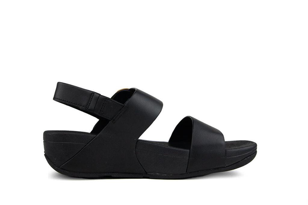 FitFlop Fitflop Lulu Resin Buckle Back Strap Sandal Black