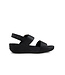 Fitflop Lulu Resin Buckle Back Strap Sandal Black