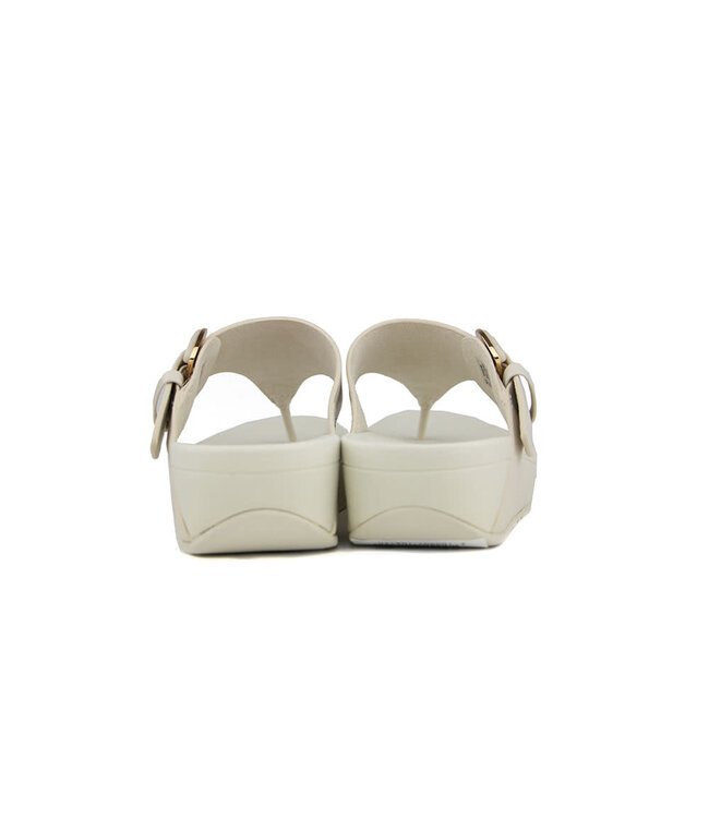 FitFlop Lulu Resin Buckle Toe Post Paris Beige
