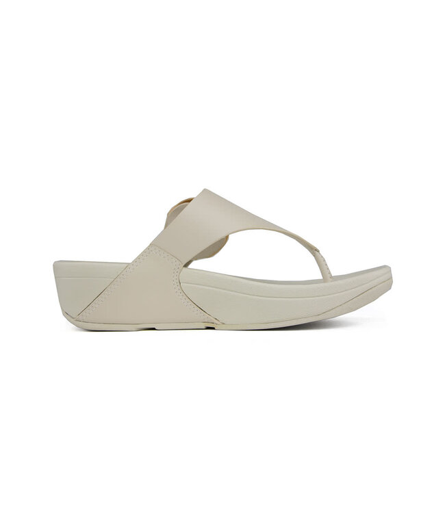 FitFlop Lulu Resin Buckle Toe Post Paris Beige