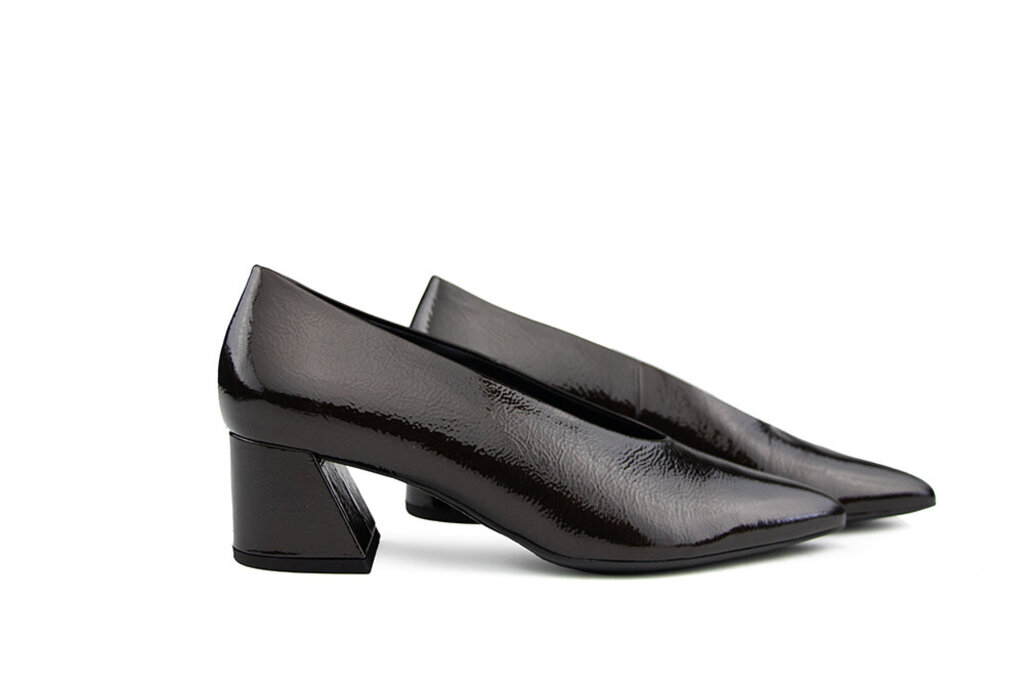 Högl Hogl Pump Chocplum Metallic Lak