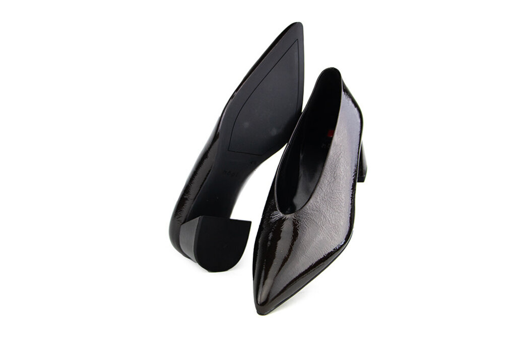 Högl Hogl Pump Chocplum Metallic Lak