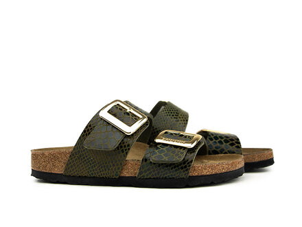 Birkenstock Birkenstock Sydney Shiny Snake Sage Narrow Birkenstock Birkenstock Sydney Shiny Snake Sage Narrow