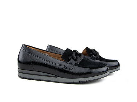 Gabor Gabor Loafer Ketting Schwarz Lack G