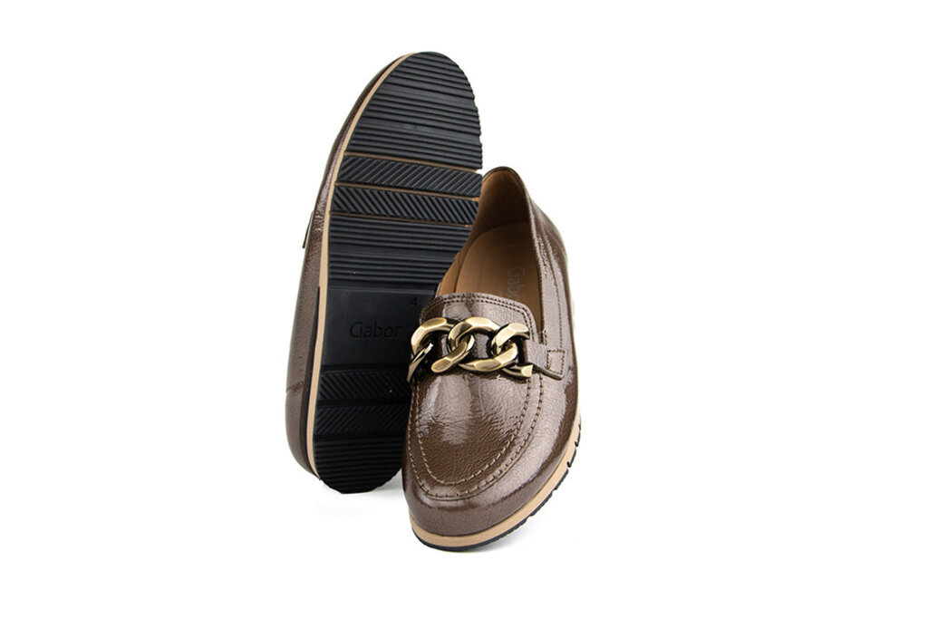 Gabor Gabor Loafer Ketting Ketting Cacao Rock Lack