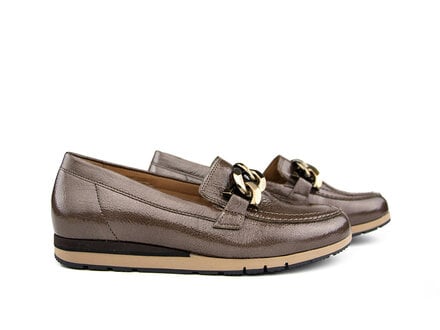 Gabor Gabor Loafer Ketting Ketting Cacao Rock Lack G Gabor Gabor Loafer Ketting Ketting Cacao Rock Lack G
