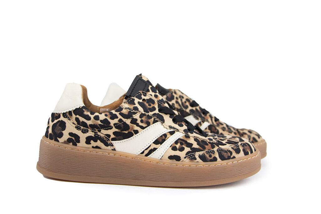 Gabor Gabor Sneaker Natur Latte Schwarz Print