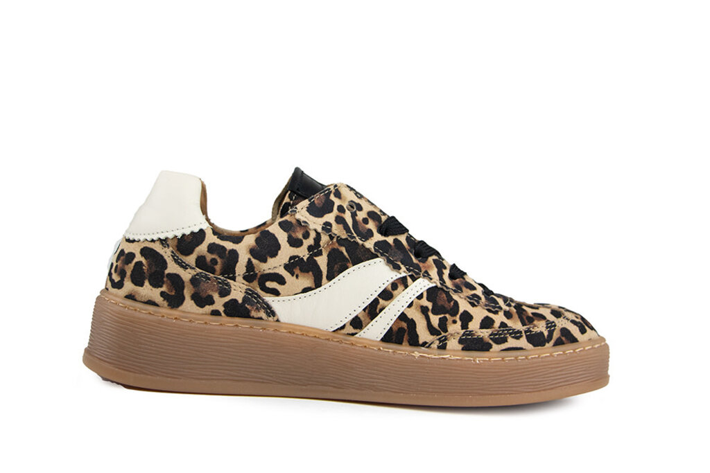 Gabor Gabor Sneaker Natur Latte Schwarz Print
