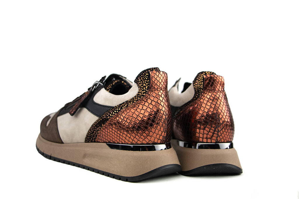 Gabor Gabor Sneaker Savanne Bronce Lizard Metal