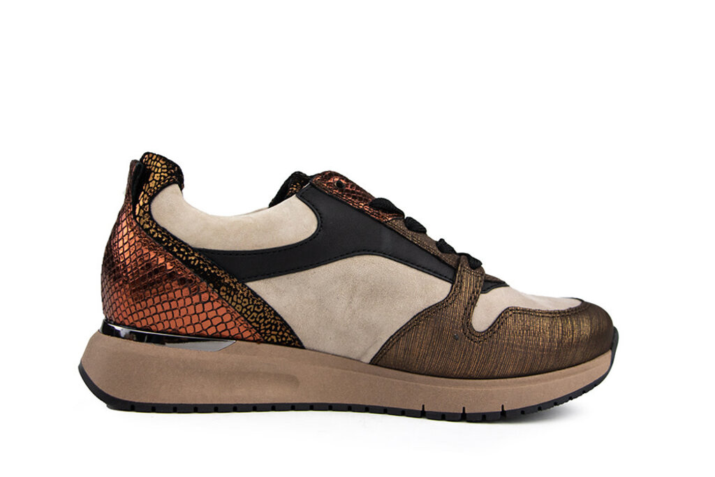 Gabor Gabor Sneaker Savanne Bronce Lizard Metal