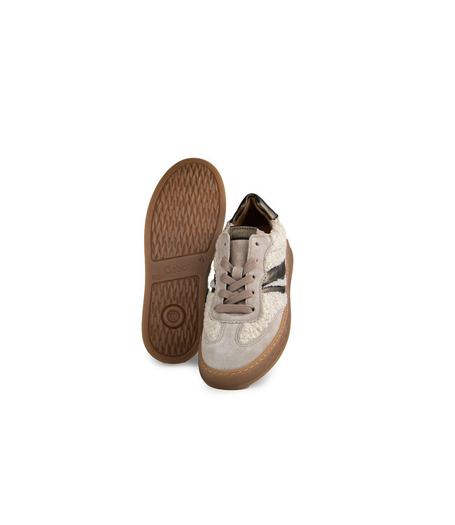Gabor Sneaker Panna Silk Fango Wool