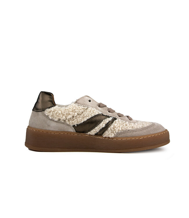 Gabor Sneaker Panna Silk Fango Wool