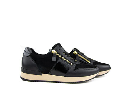 Gabor Gabor Sneaker Schwarz Lack Gold