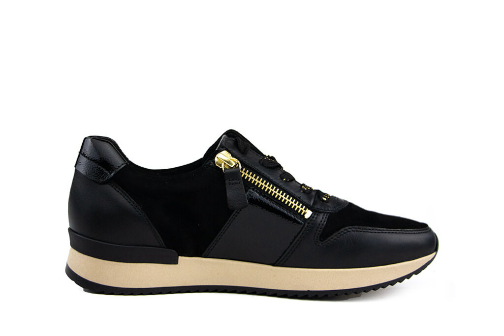 Gabor Gabor Sneaker Schwarz Lack Gold