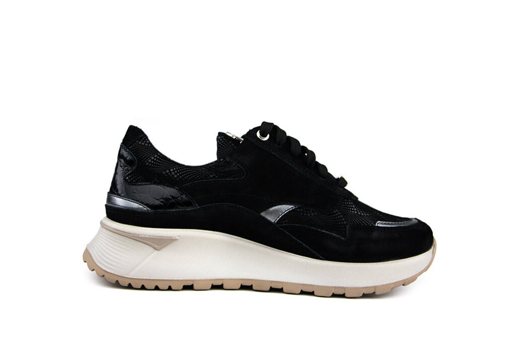 Footnotes Footnotes Sneaker Saar Print Black