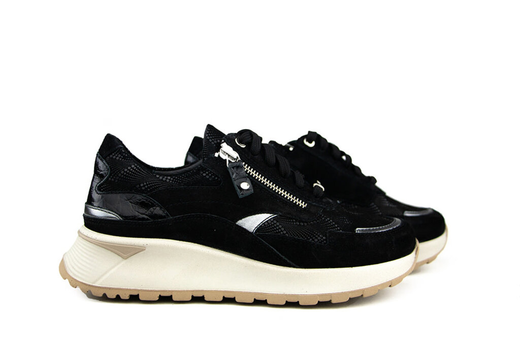 Footnotes Footnotes Sneaker Saar Print Black
