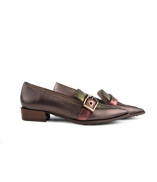 Hispanitas Hispanitas Loafer Turin Wine Army Avellana