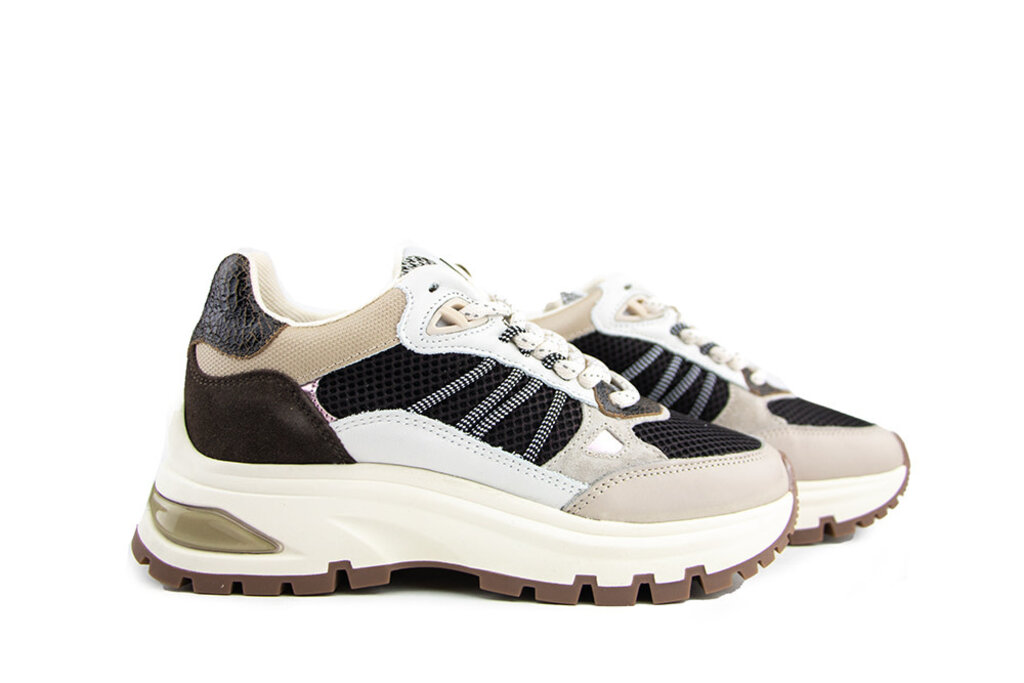 Via Vai Via Vai Sneaker Liz Dae Lama Combi Chocolate