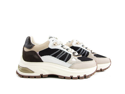 Via Vai Via Vai Sneaker Liz Dae Lama Combi Chocolate