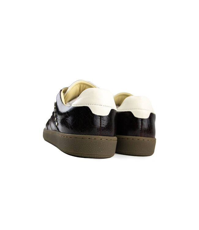 Nubikk Ray Owen Studs Dark Brown Craquele