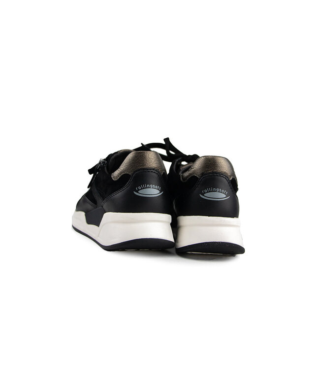 Gabor Rolling Soft Sneaker Schwarz Combi
