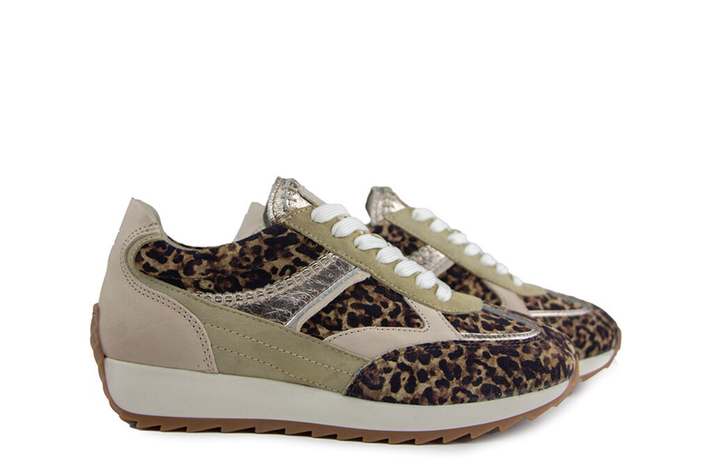 Piedi Nudi Piedi Nudi Sneaker Harlem 02.05 Beige Leopardo