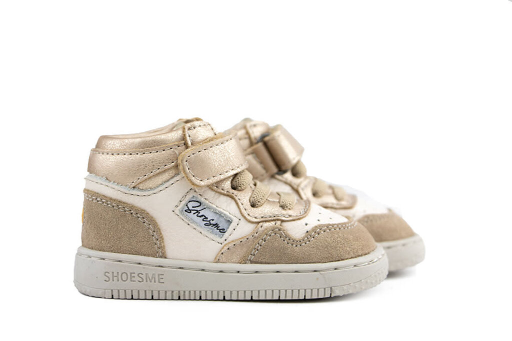 Shoesme Shoesme Babyproof Hoge Sneaker Gold Beige