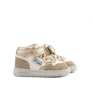 Shoesme Shoesme Babyproof Hoge Sneaker Gold Beige